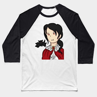 Cute vampire halloween illustration Baseball T-Shirt